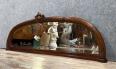 Miroir demi lune style Louis XVI en acajou vers 1850 | Puces Privées
