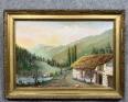 Tableau école Française début XXeme, huile sur panneau signée | Puces Privées