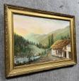 Tableau école Française début XXeme, huile sur panneau signée | Puces Privées
