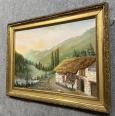 Tableau école Française début XXeme, huile sur panneau signée | Puces Privées