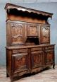 Buffet deux corps Bressan en noyer et loupe vers 1880 | Puces Privées