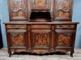 Buffet deux corps Bressan en noyer et loupe vers 1880 | Puces Privées