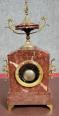 Pendule borne époque Napoléon III en marbre griotte et bronze doré vers 1880 | Puces Privées