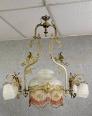 Lustre aux dragons en bronze doré Epoque Napoléon III vers 1880 | Puces Privées