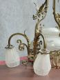 Lustre aux dragons en bronze doré Epoque Napoléon III vers 1880 | Puces Privées