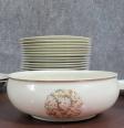 Vignaud a Limoges : Service de table Japonisant en porcelaine émaillée vers 1920 | Puces Privées