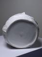 Grand cache pot tête de chouette faïence blanche Italienne vintage | Puces Privées