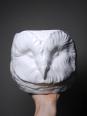 Grand cache pot tête de chouette faïence blanche Italienne vintage | Puces Privées