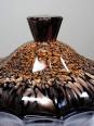 Boite/sucrier vintage Vincenzo Nason Murano verre aventurine noir | Puces Privées