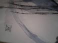 Fusain et aquarelle 