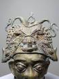 Masque Africain en Bronze vintage Bamoun, Cameroun | Puces Privées