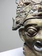Masque Africain en Bronze vintage Bamoun, Cameroun | Puces Privées