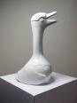 Carafe en porcelaine fine de Limoges blanche, Modèle d'après Sandoz Haviland | Puces Privées