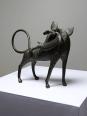 Sujet, lion, hyène, bête en Bronze du Bénin Dahomey Cotonou vintage/ancien | Puces Privées