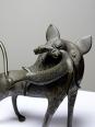Sujet, lion, hyène, bête en Bronze du Bénin Dahomey Cotonou vintage/ancien | Puces Privées