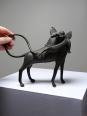 Sujet, lion, hyène, bête en Bronze du Bénin Dahomey Cotonou vintage/ancien | Puces Privées