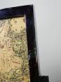 Plateau mid-century chic Chrome, Liège et plaque de verre années 70 | Puces Privées