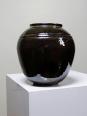 Petit vase vintage/ancien grès très fin émaillé flammé céramique d'art signature | Puces Privées