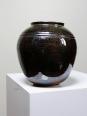 Petit vase vintage/ancien grès très fin émaillé flammé céramique d'art signature | Puces Privées
