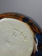 Petit vase vintage/ancien grès très fin émaillé flammé céramique d'art signature | Puces Privées