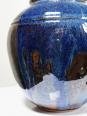 Petit vase vintage/ancien grès très fin émaillé flammé céramique d'art signature | Puces Privées
