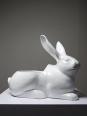 Jardinière/Pot Lapin blanc en faïence Italienne vintage | Puces Privées
