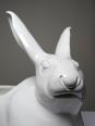Jardinière/Pot Lapin blanc en faïence Italienne vintage | Puces Privées