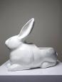 Jardinière/Pot Lapin blanc en faïence Italienne vintage | Puces Privées