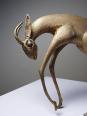 Sujet Africain bronze à la cire perdue Antilope ou Gazelle stylisé originale | Puces Privées