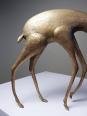 Sujet Africain bronze à la cire perdue Antilope ou Gazelle stylisé originale | Puces Privées