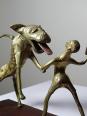 Bronze du Dahomey, Bénin Afrique, vintage/ancien XXe 