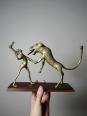 Bronze du Dahomey, Bénin Afrique, vintage/ancien XXe 