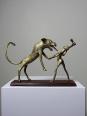Bronze du Dahomey, Bénin Afrique, vintage/ancien XXe 