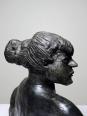 Buste de femme céramique XXe artisanat d'art à identifier | Puces Privées