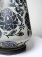Vase ancien Art Déco 1920-40 en grès fin, style Art Nouveau & chinoiserie, décor | Puces Privées