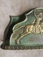 No - 599 - Max Le Verrier 1891 - 1973  porte lettre en bronze au décor de chasse  . | Puces Privées