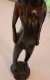 Sculpture Bois EBENE ancien BI COLORE AFRIQUE statue 18cm rare collection Colon | Puces Privées