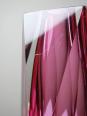 Vase sommerso facetté Murano verre rose et cristal années 50-60 | Puces Privées