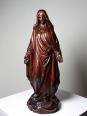 Sculpture religieuse Vierge ancienne en bois sculpté, Immaculée Conception | Puces Privées
