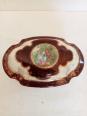 boite a biscuit XIXème en porcelaine de saxe, scene famille exellent état longueur 13 cm, 246 gr | Puces Privées
