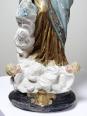 Statue religieuse Notre-Dame des Victoires en plâtre polychrome, début XXe | Puces Privées