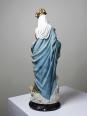 Statue religieuse Notre-Dame des Victoires en plâtre polychrome, début XXe | Puces Privées