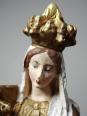 Statue religieuse Notre-Dame des Victoires en plâtre polychrome, début XXe | Puces Privées