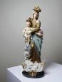 Statue religieuse Notre-Dame des Victoires en plâtre polychrome, début XXe | Puces Privées