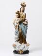 Statue religieuse Notre-Dame des Victoires en plâtre polychrome, début XXe | Puces Privées