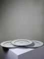 3 Assiettes plates en porcelaine Bernardaud Limoges modèle Sparte vintage | Puces Privées