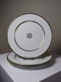 3 Assiettes plates en porcelaine Bernardaud Limoges modèle Sparte vintage | Puces Privées