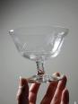 8 Coupes à champagne verre gravé à la roue décor végétal, Bohême, début XXe | Puces Privées