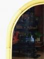 Grand miroir mural arche en bambou Italien, style Riviera, années 50-60 | Puces Privées