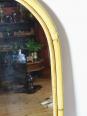 Grand miroir mural arche en bambou Italien, style Riviera, années 50-60 | Puces Privées